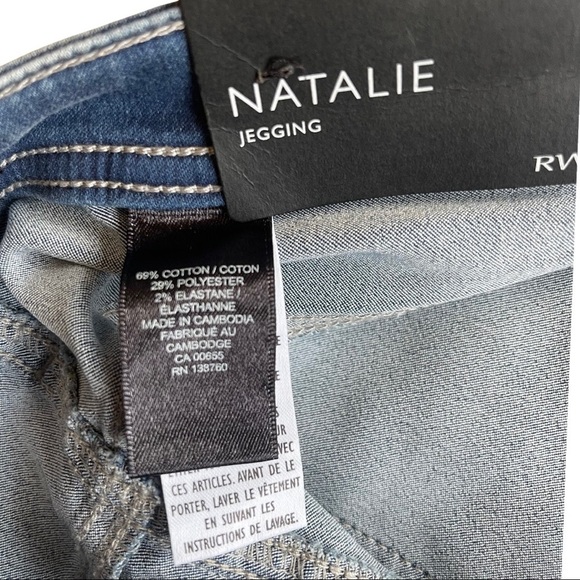 NWT RW& Co. Natalie Faded Denim Skinny Leggings Jeggings Size XL 1131 - Picture 9 of 9